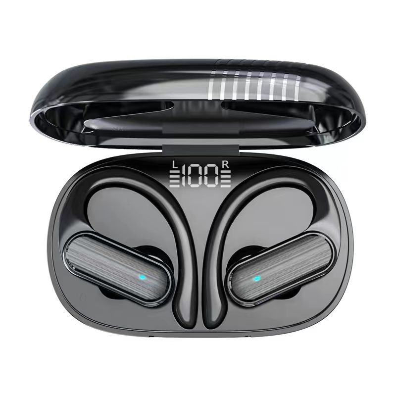 Écouteurs intra-auriculaires A520 avec crochet d'oreille, son stéréo HiFi, sans fil, étanches, affichage numérique LED, TWS